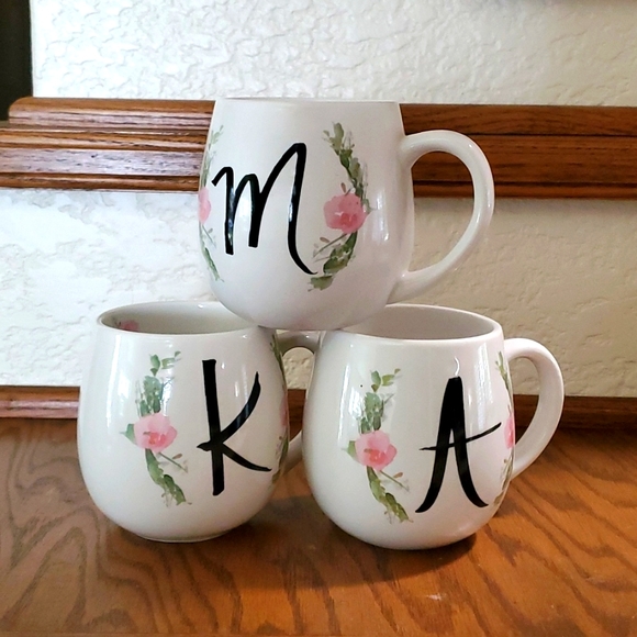 Prima Design Dining Monogram Coffee Mug Letter A M And K Poshmark